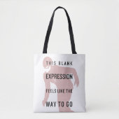 Tote Bag Le Flash | Silhouette du devis "Expression vide" (Devant)