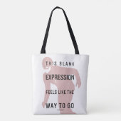 Tote Bag Le Flash | Silhouette du devis "Expression vide" (Dos)
