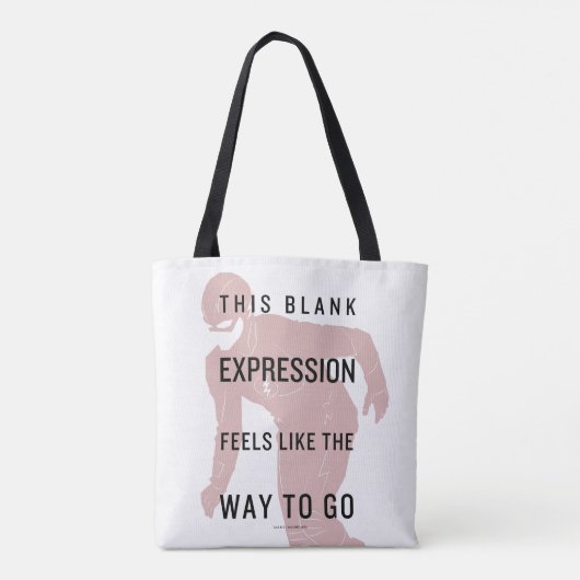 Tote Bag Le Flash | Silhouette du devis "Expression vide" (Dos)