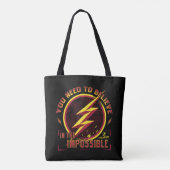 Tote Bag Le Flash | Vous Devez Croire En L'Imposable (Dos)