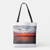 Tote Bag Le fleuve Nil, coucher de soleil dramatique. (Dos)