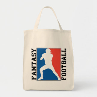 Tote Bag Le football d'imaginaire, logo blanc et bleu rouge