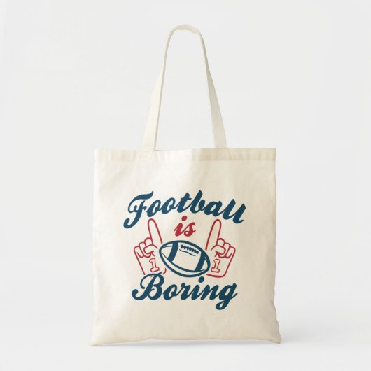 Tote Bag Le football est ennuyeux (Devant)