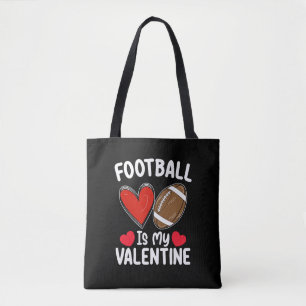 Tote Bag Le football est mes sports de la Saint-Valentin