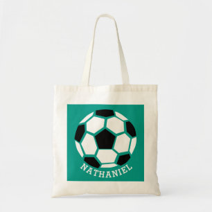 Tote Bag Le football personnalisé d'enfants folâtre le