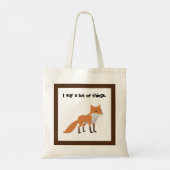 Tote Bag Le Fox Dit... Drôle Mème Internet Design De Cartoo (Dos)