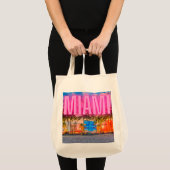 Tote Bag Le front de mer pittoresque de Neon Miami (Devant (produit))