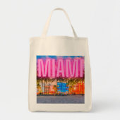 Tote Bag Le front de mer pittoresque de Neon Miami (Devant)