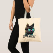 Tote Bag Le futur est chat (Devant (produit))