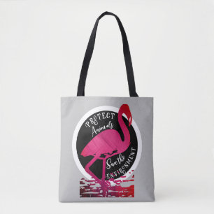 Tote Bag Le gardien du flamant rose