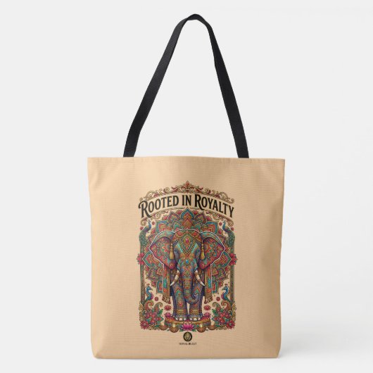 Tote Bag Le Géant Doux : Conception Artistique d'Éléphant (Devant)