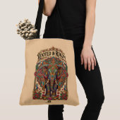 Tote Bag Le Géant Doux : Conception Artistique d'Éléphant (De près)