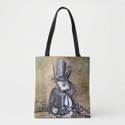 Tote Bag Le Gentleman Rabbit (Devant)