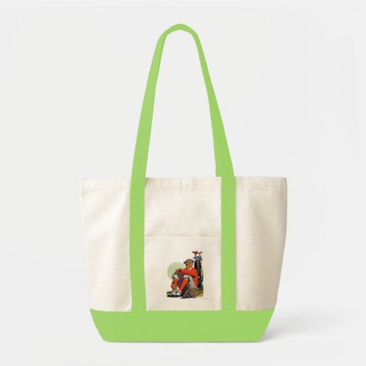 Tote Bag Le golfeur a continué l'attente (Devant)