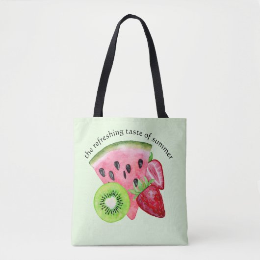 Tote Bag Le Goût Rafraîchissant De L'Été (Devant)