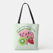 Tote Bag Le Goût Rafraîchissant De L'Été (Dos)