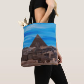 Tote Bag Le Grand Sphinx et la Pyramide de Khafre (De près)
