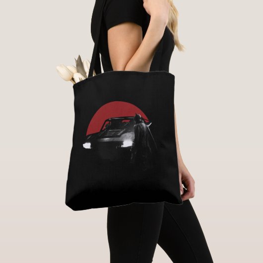 Tote Bag Le graphique Batman & Batmobile (De près)