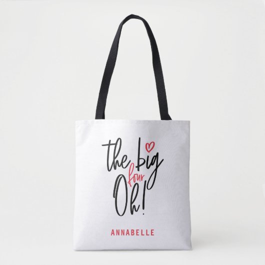 Tote Bag Le gros quatre oh ! 40e anniversaire (Devant)