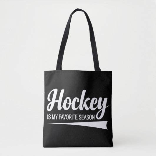Tote Bag Le hockey est ma saison préférée (Devant)
