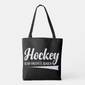 Tote Bag Le hockey est ma saison préférée (Dos)