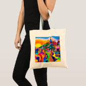 Tote Bag Le jardin aux multiples couleurs (Devant (produit))