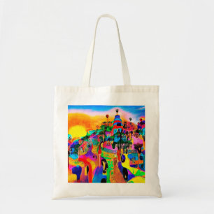 Tote Bag Le jardin aux multiples couleurs
