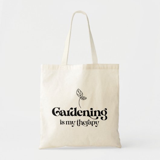 Tote Bag Le jardinage est ma thérapie (Devant)