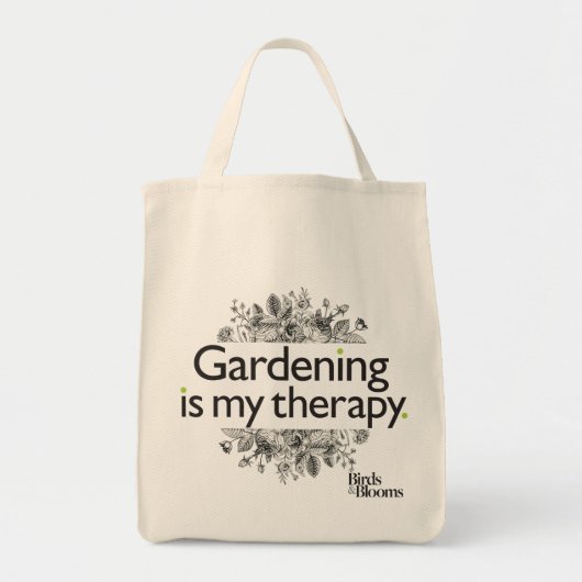 Tote Bag Le jardinage est ma thérapie (Devant)