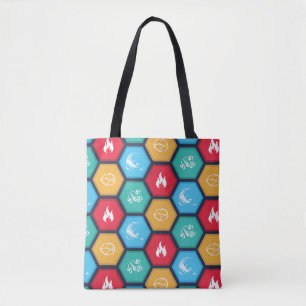 Tote Bag Le jeu hexagonal d'éléments a inspiré Fourre-to