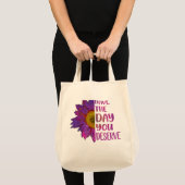 Tote Bag Le Jour Où Vous Méritez La Motivation Cool Des Fem (Devant (produit))