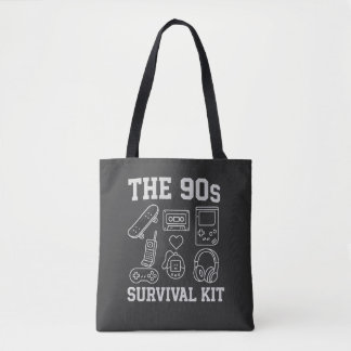 Tote Bag Le kit de survie des années 90 - Nostalgie Rétro 9