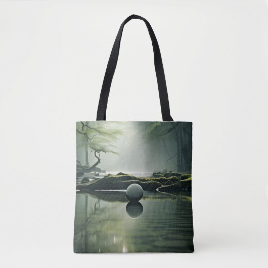 Tote Bag Le Lac Mist Nature paisible (Devant)