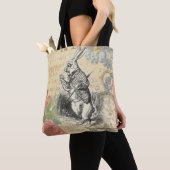 Tote Bag Le lapin blanc Alice au pays des merveilles (De près)