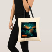 Tote Bag Le lapin de la prospérité au clair de lune (Devant (produit))