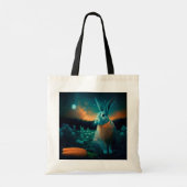 Tote Bag Le lapin de la prospérité au clair de lune (Dos)