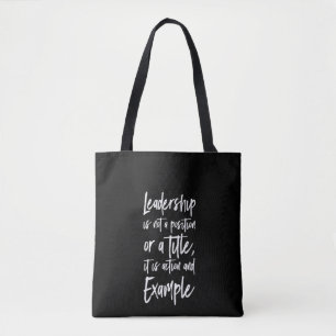 Tote Bag le leadership est un exemple