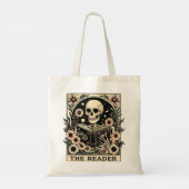 Tote Bag Le lecteur Skeleton Tarot Card (Dos)
