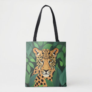 Tote Bag Le léopard dans la jungle