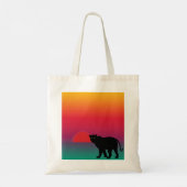Tote Bag Le léopard du coucher du soleil en Afrique (Dos)