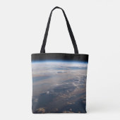Tote Bag Le lever Du Soleil Coule De Longues Ombres Sur La  (Dos)