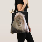 Tote Bag Le Lion noir (De près)