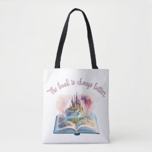 Tote Bag Le livre est toujours meilleur