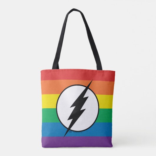 Tote Bag Le logo Flash Rainbow (Dos)