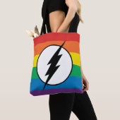 Tote Bag Le logo Flash Rainbow (De près)