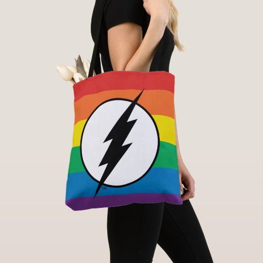 Tote Bag Le logo Flash Rainbow (De près)