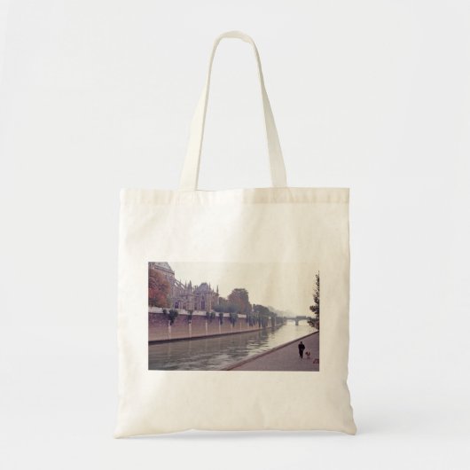 Tote Bag Le Long De La Seine, Marcher Le Chien (Devant)
