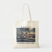 Tote Bag Le Louvre est toujours (Devant)