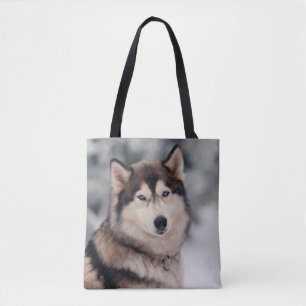 Tote Bag Le magnifique Husky en plein air