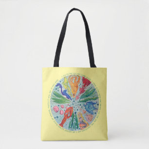 Tote Bag Le mandala Fourre-tout de l'amant d'océan